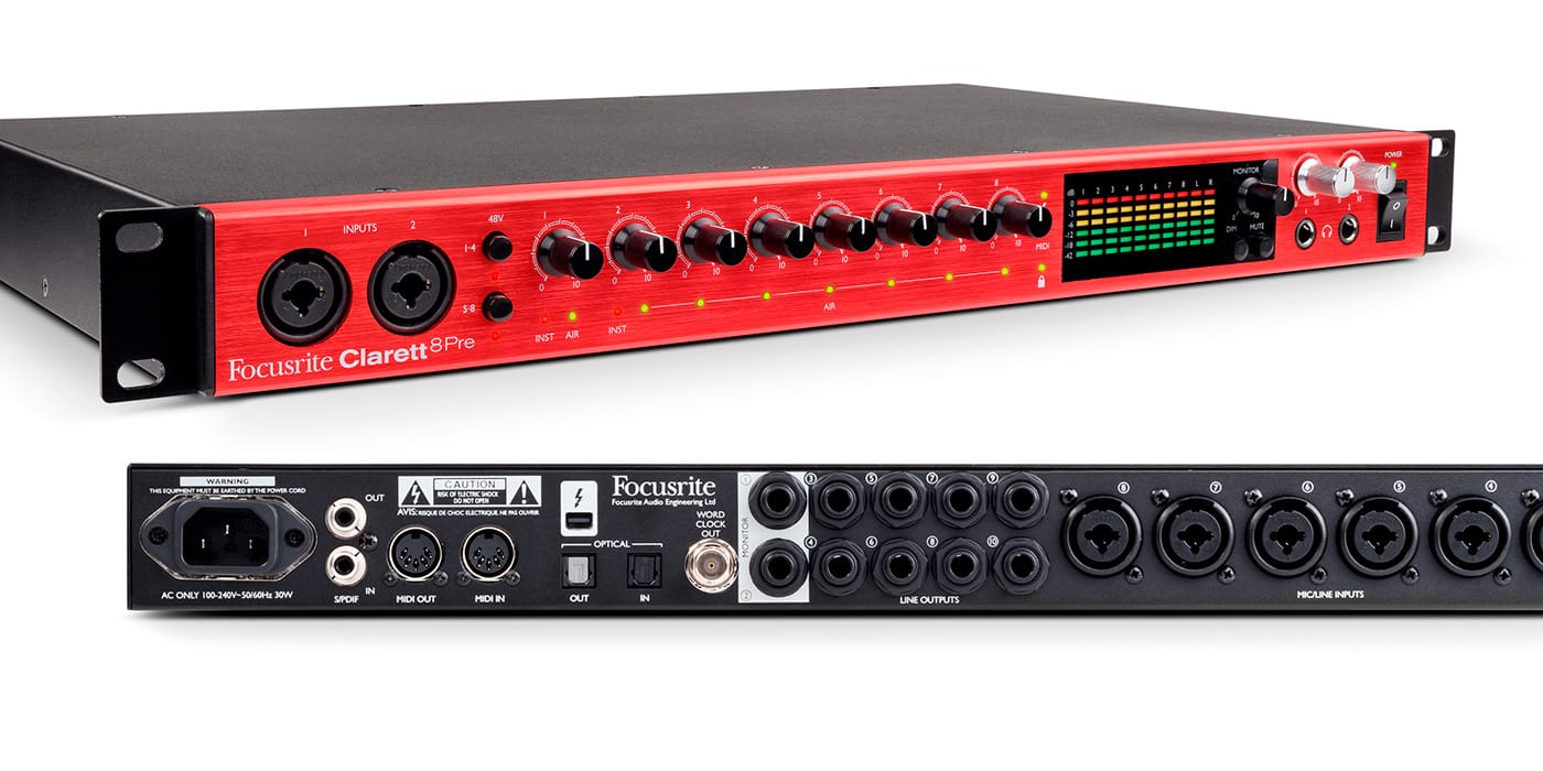 featured-review-focusrite-clarett-8pre-11.15 Focusrite Clarett 8Pre Thunderbolt Audio interface
