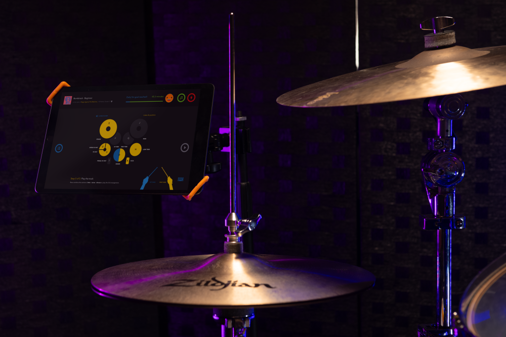 Melodics Acoustic Drums iPad close up