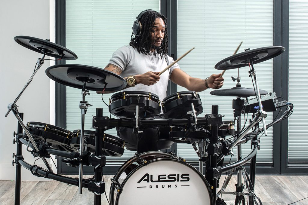Alesis Strata Prime drum kit at home