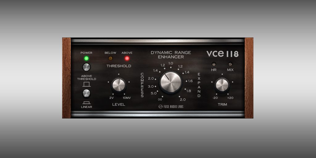 Fuse Audio Labs turns to early-Seventies-vintage VCA technology-based breakthroughs to proudly present punchy VCE-118 Dynamic Range Enhancer plugin
