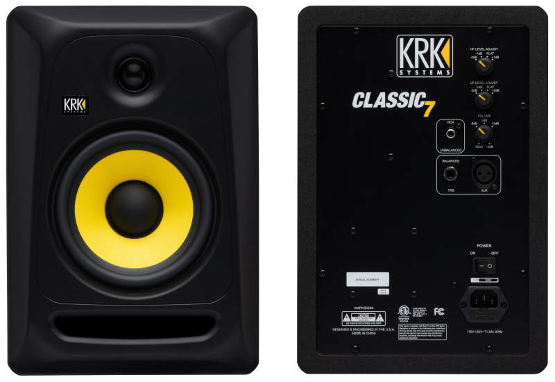 KRK Classic 7 front and back