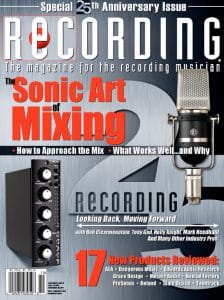 RECORDING Magazine Cover October 2012