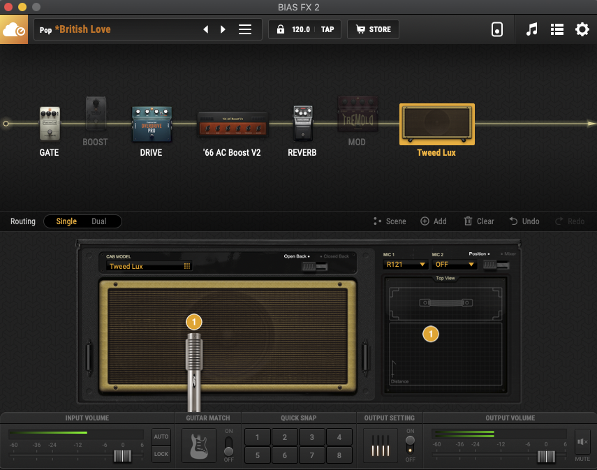 Review Positive Grid RIFF Interface