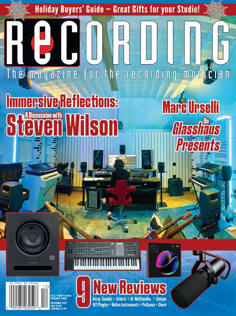 RECORDING Magazine December 2023 issue cover
