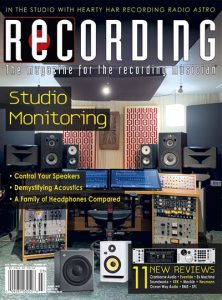 RECORDING Magazine Cover March 2021