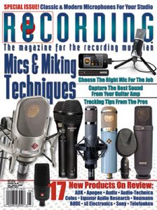 RECORDING Magazine Cover May 2014