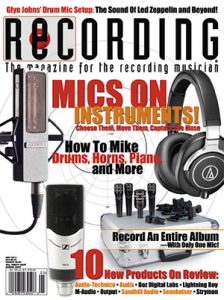 RECORDING Magazine Cover May 2015