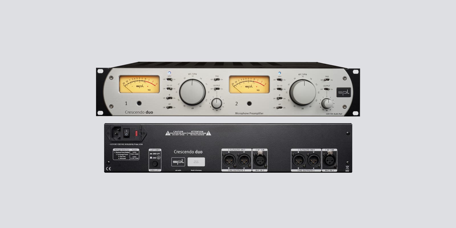 SPL of Germany Announces 'Crescendo duo' Microphone Preamplifier