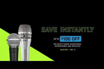 Shure holiday promotions 2020