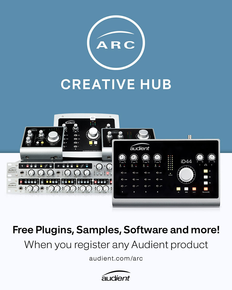 Audient ARC: Free Plugins, Samples, Software and More! When you register any Audient product