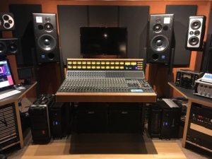 The API 2448 console at the Vintage King Nashville showroom