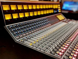 The API 2448 console at the Vintage King Los Angeles showroom