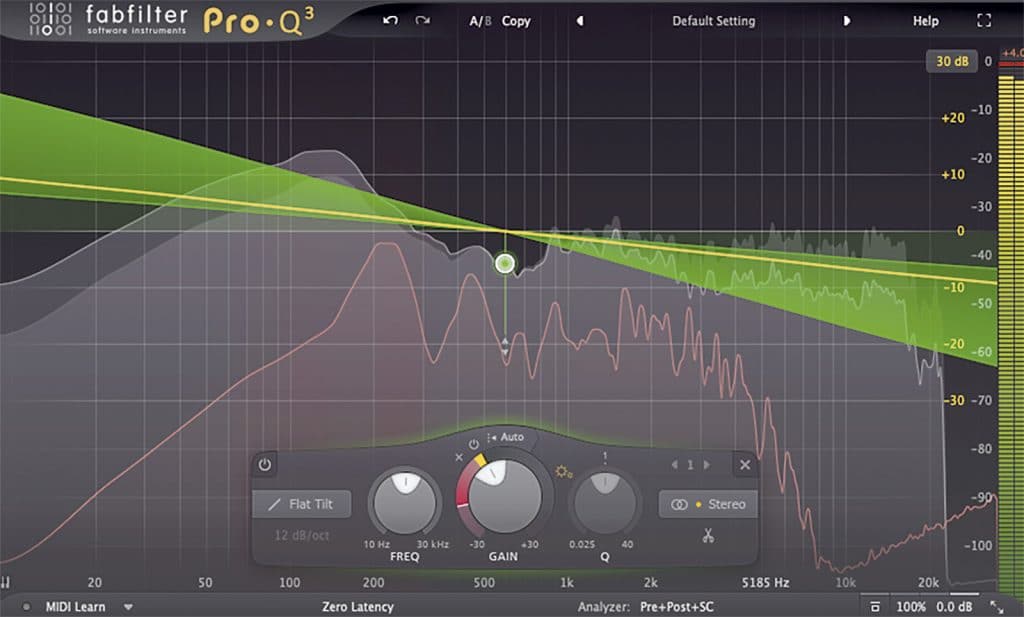 Fabfilter Pro-Q 3 Flat Tilt